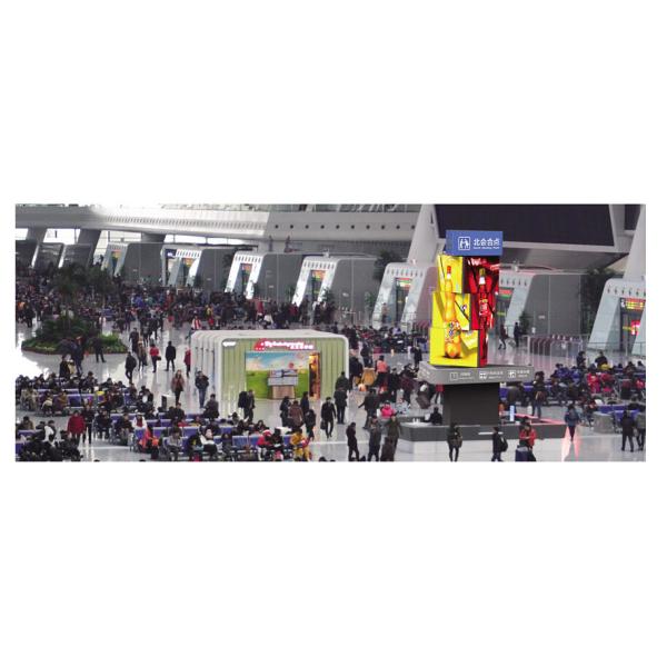 JCVISION Customized Outdoor Digital Signage Display LED Rotating Tower Display
