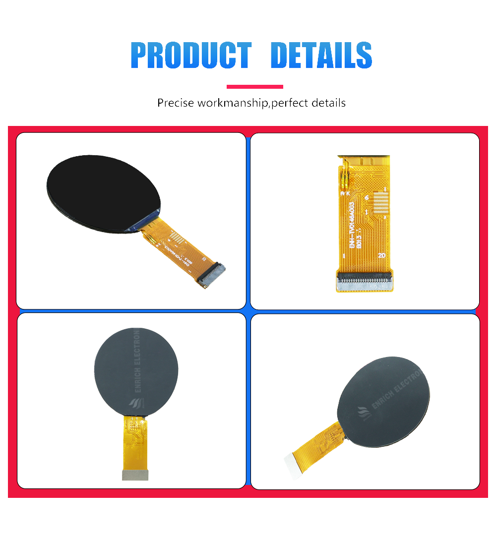 1.46 Inch Round IPS TFT LCD Display with 360x360 Resolution and ST77916 Driver