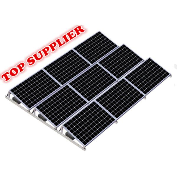 Super Supplier Pre Assembled Flat Roof Ballasted Solar Racking Systems