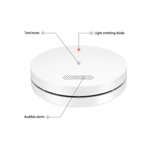 10 Years ABS Fireproof Materials Security Interconnected Smoke Alarm Smoke Chief Alarm