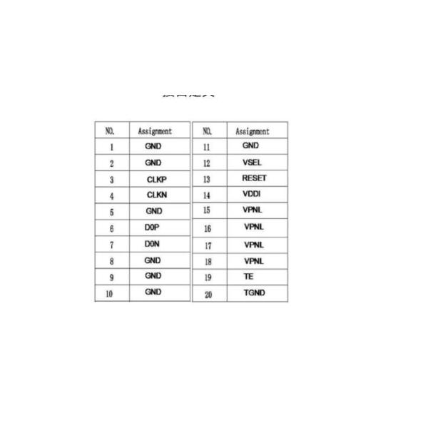 3.5 inch AMOLED display 360X640 dots 20 pins MIPI interface 300nits