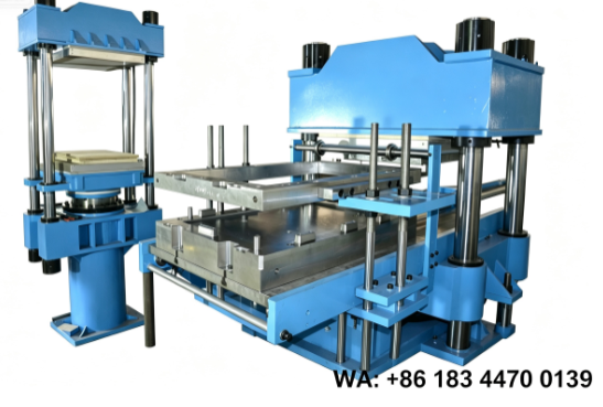 2RT Rubber Vulcanizing Press Machine with PLC and Electric Heating