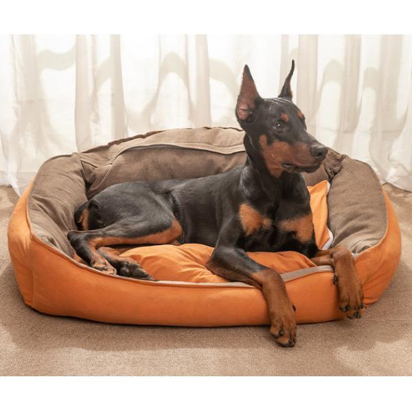 Washable Large Dog Cushion Comfortable And Warming Rectangle Dog Bed
