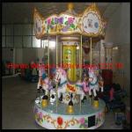 kids playground 6 Seats Music family rides carousel Merry Go Round Adjustable