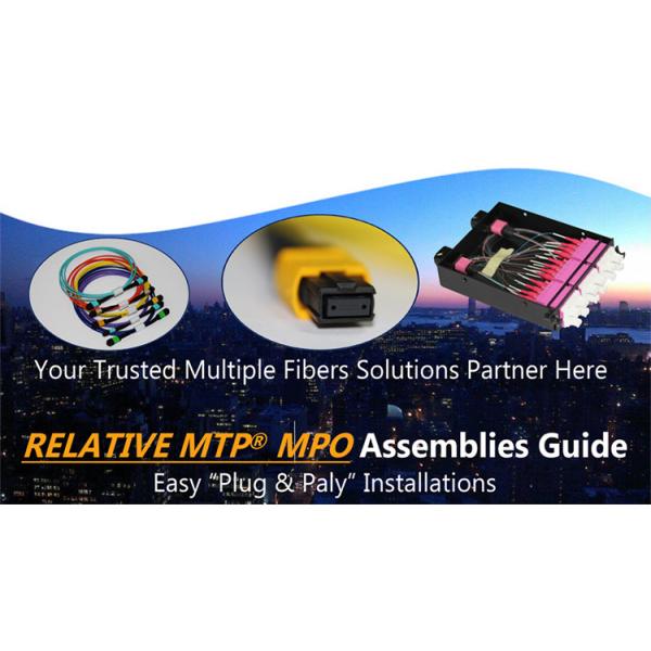 MPO MTP Trunk Cable APC Polish Single Mode 9 / 125 LSZH Optical Cable