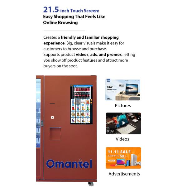 Upgrade Vending Experience with Advanced 3C Vending Machine Offering Internet Lan and Various Payment Solutions