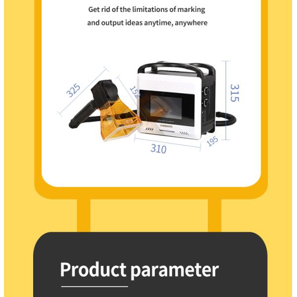 828LB 20w 30w Fiber Laser Marking Machine for All Materials Supported by BMP Format