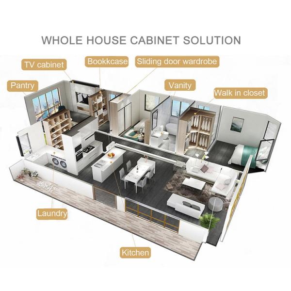 Doors Shaker Solid Wood Customized Pantry Simple Pvc Multi-Functional Office Kitchen Cabinet