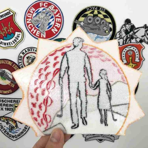 ODM 4x4in Plain Embroidery Custom Felt Patches Adhesive Backing