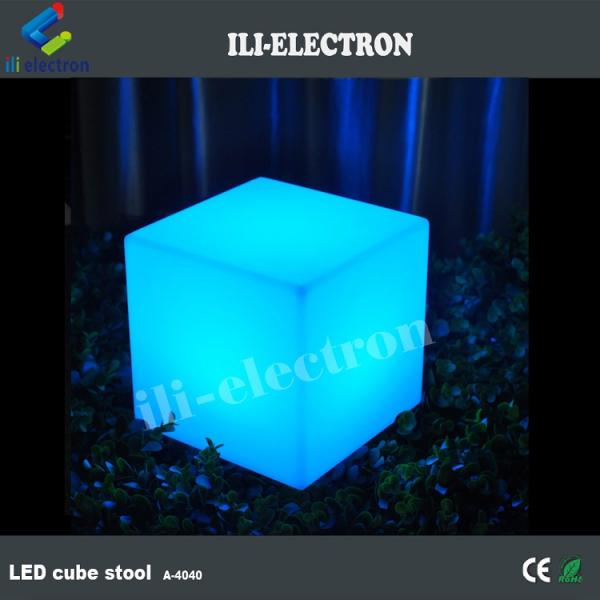 Lighted LED Cube stool cube chair