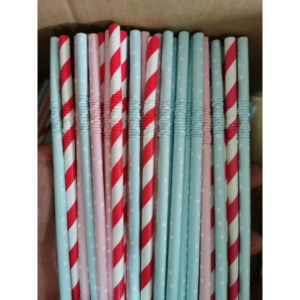ID 5.1-5.2mm, OD 6mm Paper Drinking Straw Flexible Bendy Machine