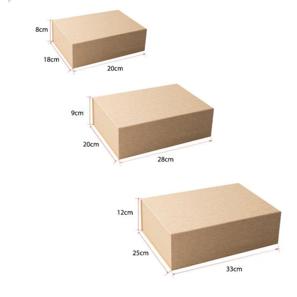 Foldable Magnetic Length 28cm Gift Packaging Boxes Magnet Closure