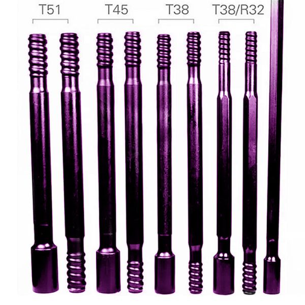 Threaded Extension Drilling Pipe Mining Quarring Tunneling Blasting Carbide Drill Rod
