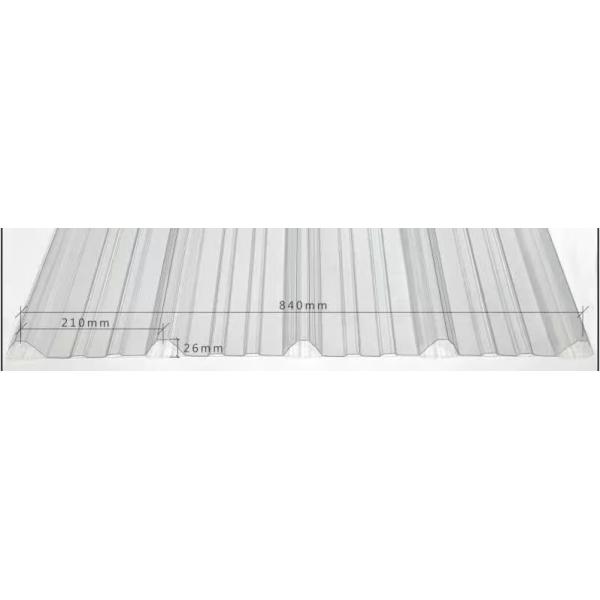 Blue Plastic Polycarbonate corrugated Sheet Impact-Resistant and Lightweight for Enhanced Functionality and Design