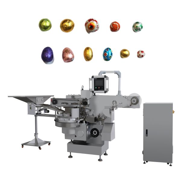 60Pcs/Min-150Pcs/Min Chocolate Egg Wrapping Machine Chocolate Wrapper Machine