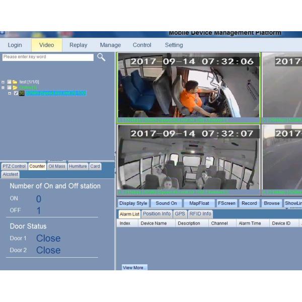 4G Real-Time GPS 3D Automatic Passenger Counting Camera System For Public Transport