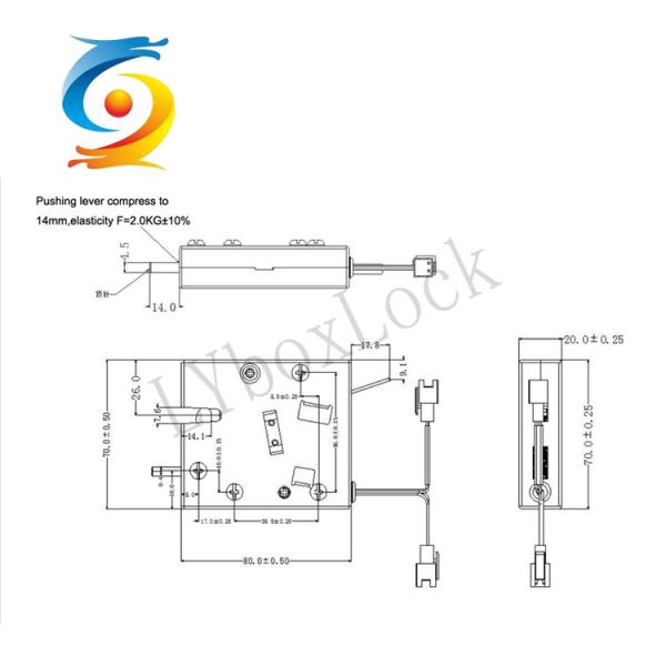 12v Cabinet Door Electric Lock Solenoid Express Parcel Lock Copper Core