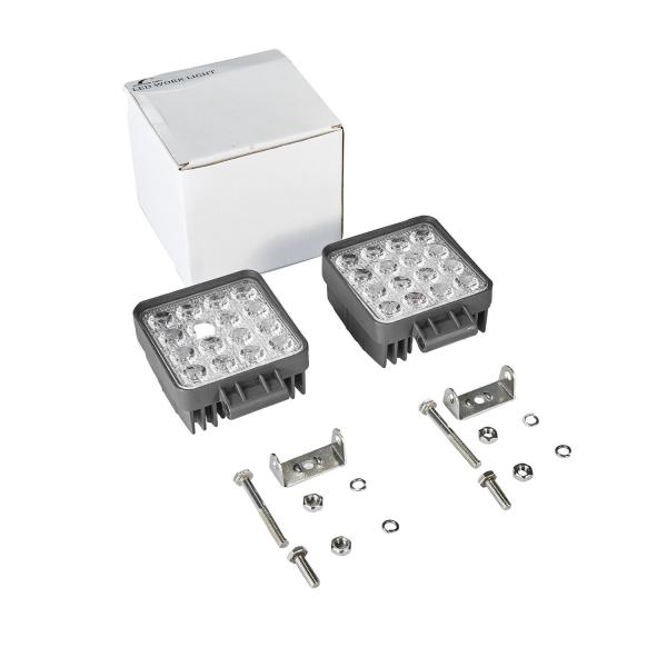 48W LED work light with EMC function square LED light for off road vehicles ATV UTV trucks tractor