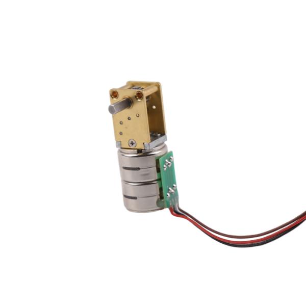 Multi Gear Ratio Double Stack Stepper Motor 15mm High Torque Stepper Motor With Gearbox，Gearbox ratio 1:21 to 1:1030