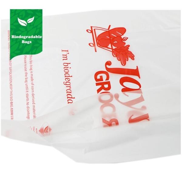 Biodegradable Compostable PBAT Handle Bag,Compostable Handy Bag, Die Cut Handle, Soft, Handle Compostable Trash Bag