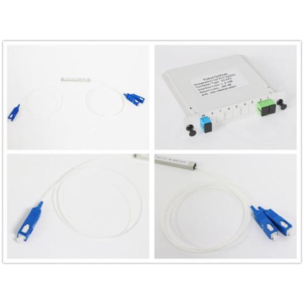 1*2 PLC Fiber Optic Splitter With SC Connector , Fiber Optic Coupling 0