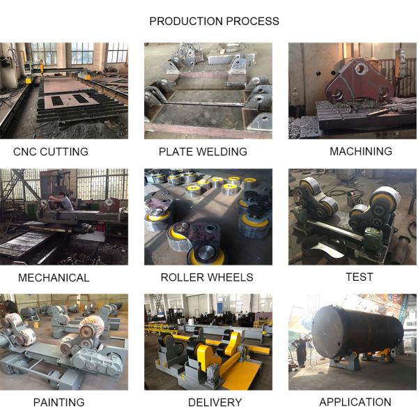 Foot Padel Butt Welding Machine / Pipe Turning Rolls With PU Wheel 0.75KW