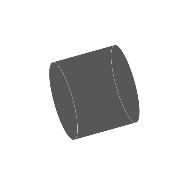 Straight sleeve self-lubricating grey cast iron bearing sleeve