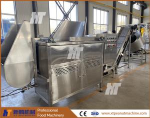 China Food Grade 304 Peanut Frying Machine Green Peas Frying Machine Production Line 300kg/H on sale
