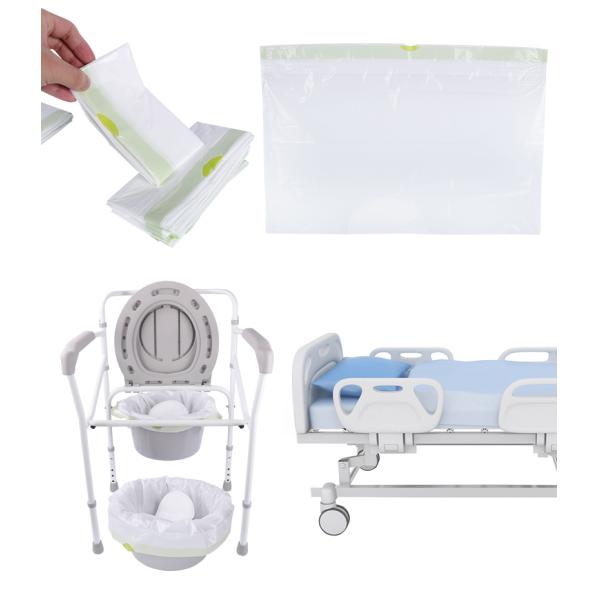 LDPE Plastic Disposable Commode Liners For Bedside Portable Toilet Chair