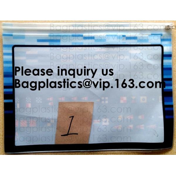 Waterproof Regatta Document Pouch Zip-Lock Zipper Documents Bags Vinyl Documentation File Bags Stitched Sailcloth Pouche