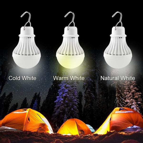 1000LM Small LED Camping Light Bulb USB Interface Dimmable Illuminating