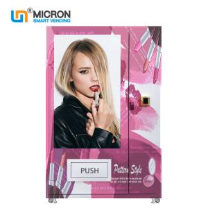 Custom Pink Lipstick Vending Machine 55 Inch Touch Screen For Shopping Mall