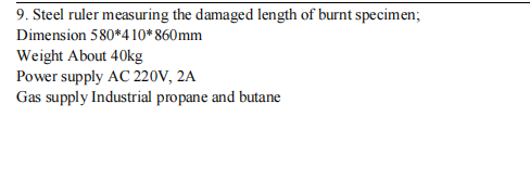 YYF038 Textile Fabrics Vertical Flame Resistance Performance Test Apparatus