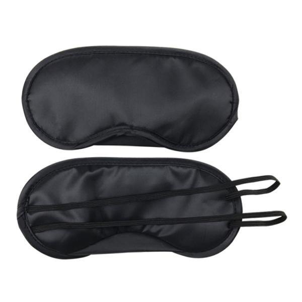 Polyester 3D Sleeping Eye Mask Silk Screen Imprint Blackout Eye Covers