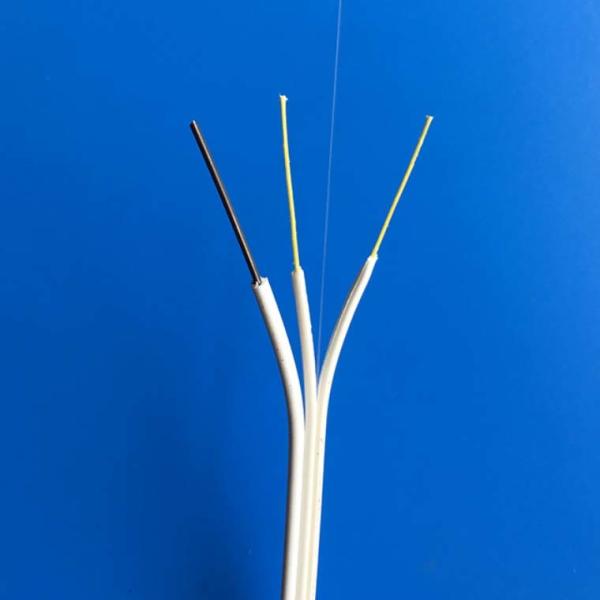 LSZH Jacket FTTH Single Mode Optical Fiber Drop Cable Designed In Elastic GJYXFCH 1B