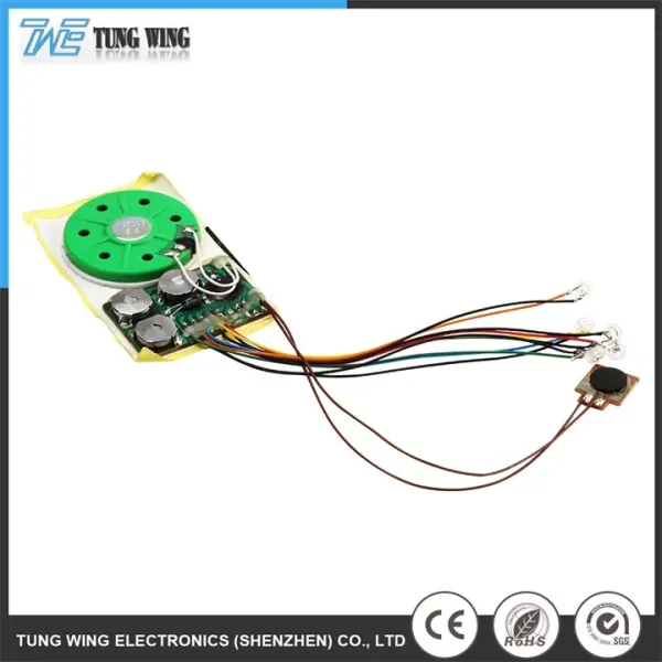 Waterproof Sound IC Chip with Customizable Sound Duration and Replaceable Battery for Greeting Cards and Toys