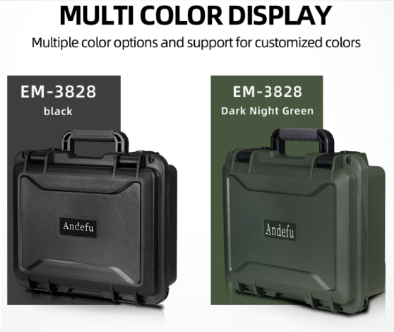 PP Plastic Custom Tool Box with Spacious Interior and High-Density Sponge Padding for Military Industry