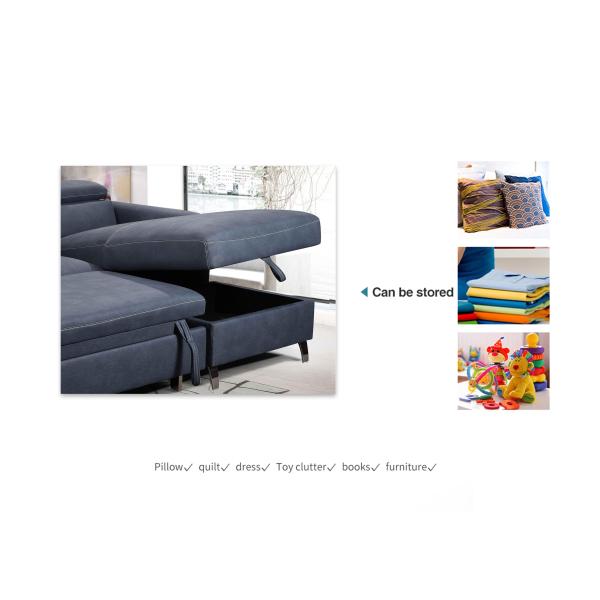 Hotel Workshop Folding Sofa Bed With Storage Multifunctional