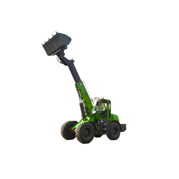 2.5 Ton Telescopic Small Bucket Loader 60KW Four Wheel Drive