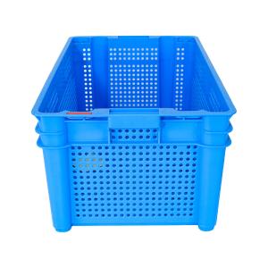 Customized Logo Mesh Kitchen Plastic Dislocation Basket for Stackable Fruit