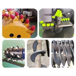 Custom Drilling Machine Auger Bits Drill Attachments for Compact Excavators