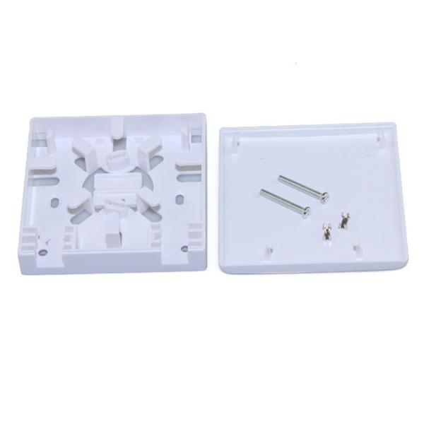 2 Ports FTTH 86*86 Fiber Optic Faceplate ABS plastic