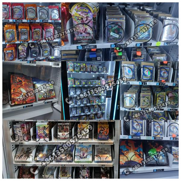 21.5'' Touch Screen Vending Machine for Trading Cards with Elevator Support with Canadian Bill and Coin and Credit Card