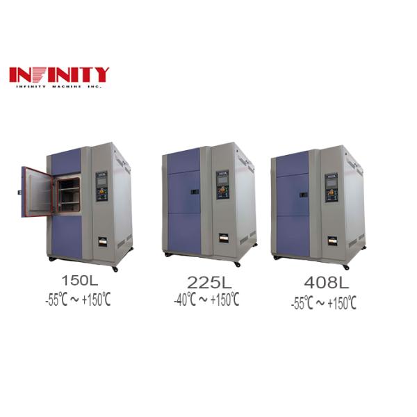 Programmable Thermal Shock Test Chamber -55C ~ 150C With Electrostatic Color Spraying