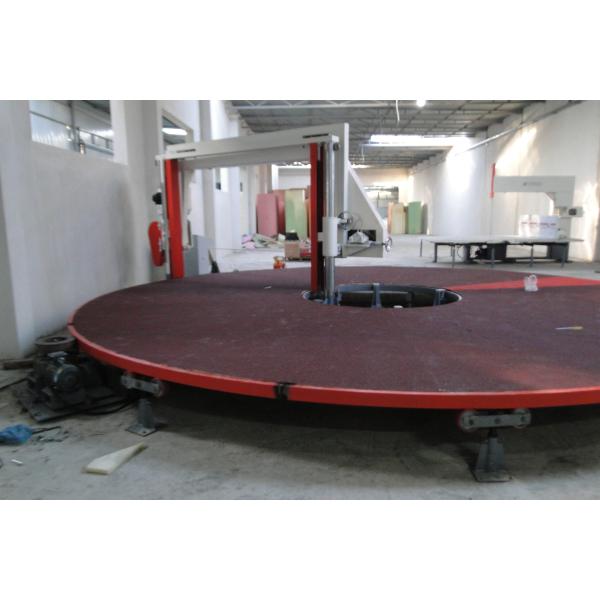 Auto Sponge Circle Horizontal Foam Cutting Machine / CNC Foam Cutter Machine