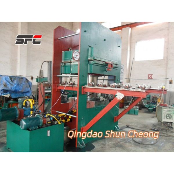 Multi-station rubber vulcanizing press machine view 9