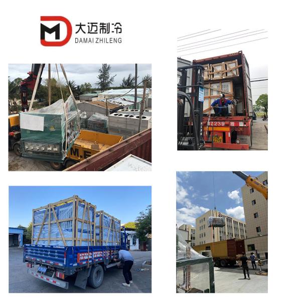 V Type Air Cooling Condenser Unit , Cold Storage Condenser With Nominal Heat Exchange