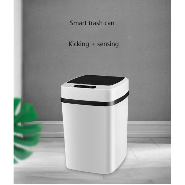 Household Kick Automatic Toilet Intelligent Sensing Trash Can Motion Sensor Kitchen Plastic Electric Smart Garbage Bin