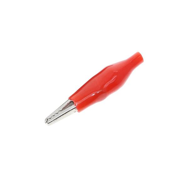 28MM Red Electronic Components Metal Alligator Clip With Plastic Boot Rated