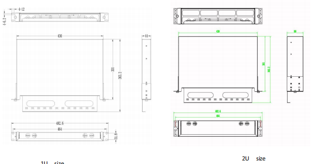 High Density MTP/MPO Cassette Management Panel